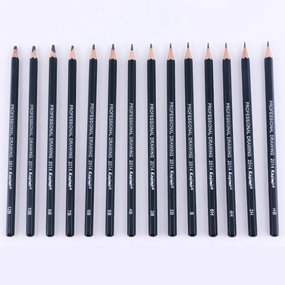14 Pcs/Set Professional Sketch Pencils Set 6H-12B Sketch and Drawing Writing Pencil Artist Art Pencil Craft Tools sketch pencils sketch drawing tools sketching pen set