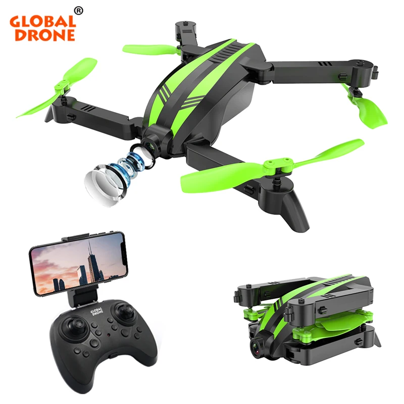 Goedkoop Global Drone SPYDER X Mini Drones met Camera HD FPV Drone X Pro RC Helicopter Camera Quadrocopter Dron Speelgoed voor Kids VS E58