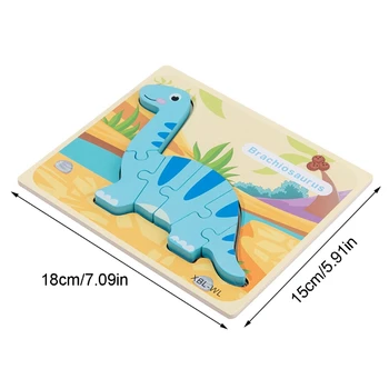 

3D Three-dimensional Dinosaur Puzzle Kids Early Education Baby Educational Toy DXAD