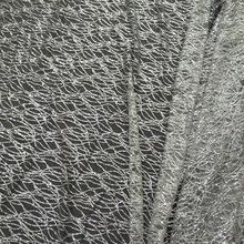 Модная полосатая блестящая сетчатая ткань с блестками серебряное блестящее прозрачное праздничное платье одежда индийское сари