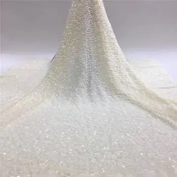

Nigerian Velvet Lace Fabric 2020 High Quality African Lace Fabric With Sequins French Lace Fabric For Dress