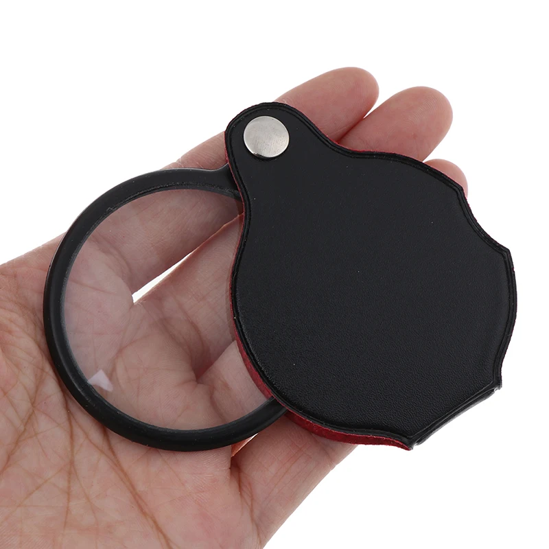 1Pc Hot New 8*50mm Mini Pocket Folding Jewelry Magnifier Magnifying Eye Glass Loupe Lens Tool Parts Wholesale