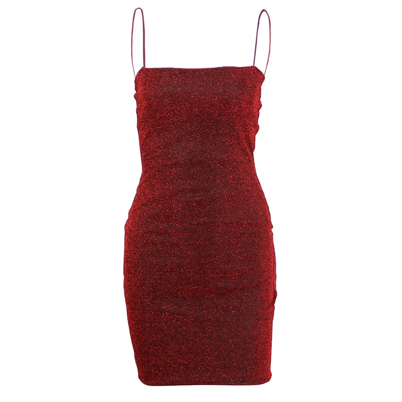 Solid color mini dress with hips and suspender dress (4)
