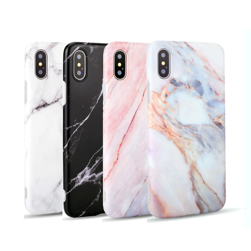 Kexin для iPhone 6 7 8 Plus белый черный розовый мраморный чехол телефона мягкий