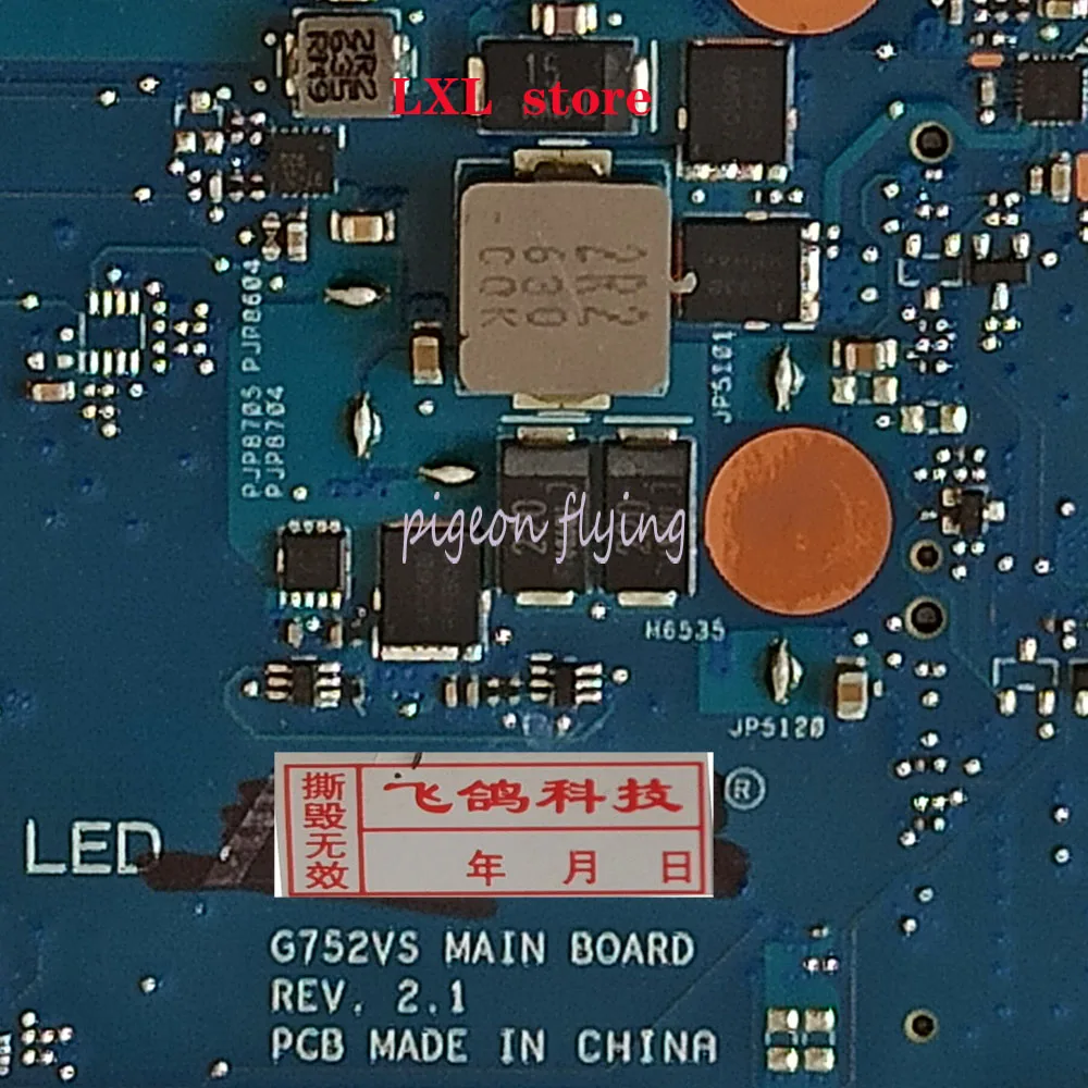  G752VS mother for ASUS ROG G752S G752V G752VM laptop CPU:I7-6820HK GPU:GTX1070 8GB DDR4 P/N: G752VS