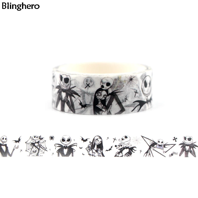 

20pcs/set Blinghero Nightmare Washi Tape 15mmX5m Decals Masking Tape Adhesive Tapes Cartoon Tapes BH0055