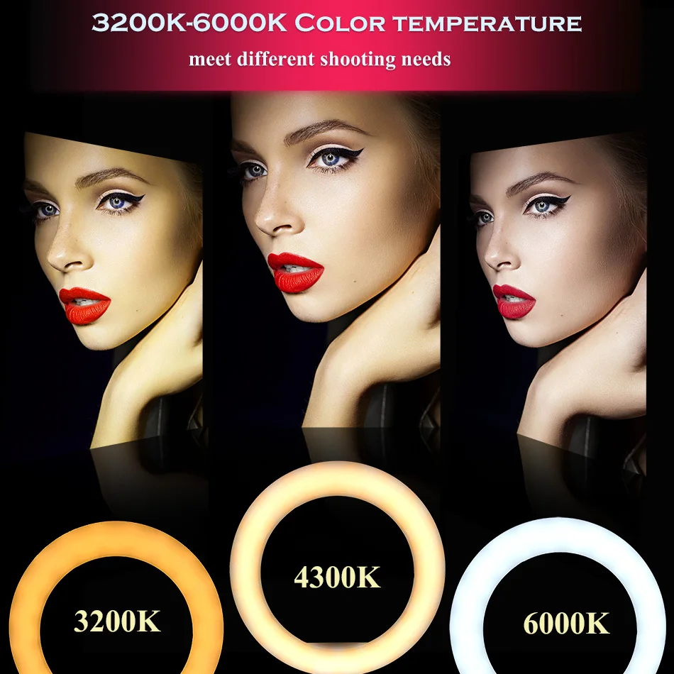  36cm/14inch LED Selfie Ring Light Dimmable LED Ring Lamp Studio Photo Video Camera Phone Light ring - 4000336449065