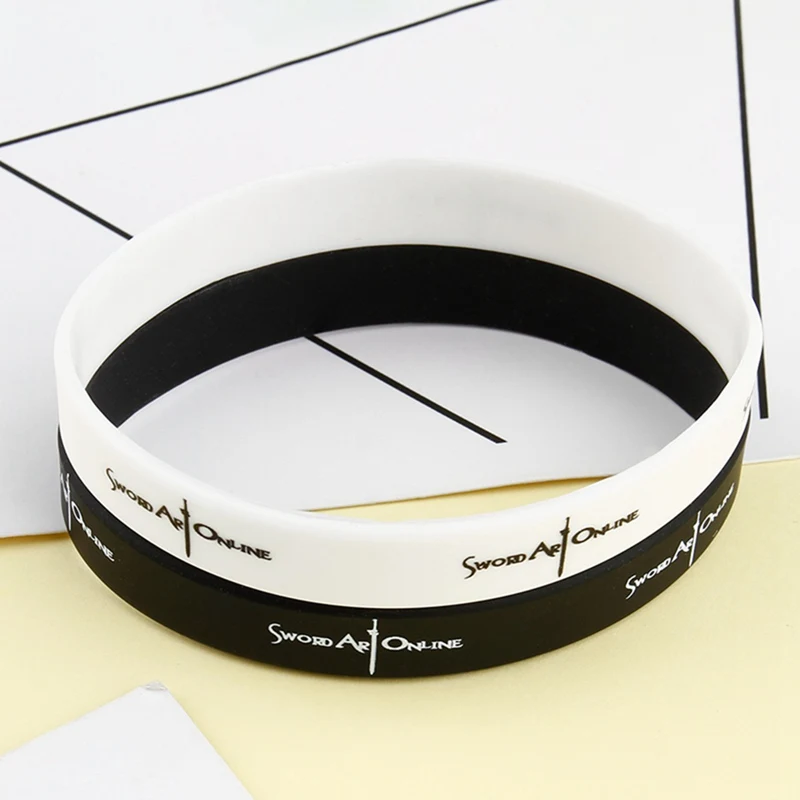 2Pcs/set Black White Anime Kpop Group Bracelets for Women Naruto Sword Art Online Blackpink EXO bracelet Best Friend Jewelry