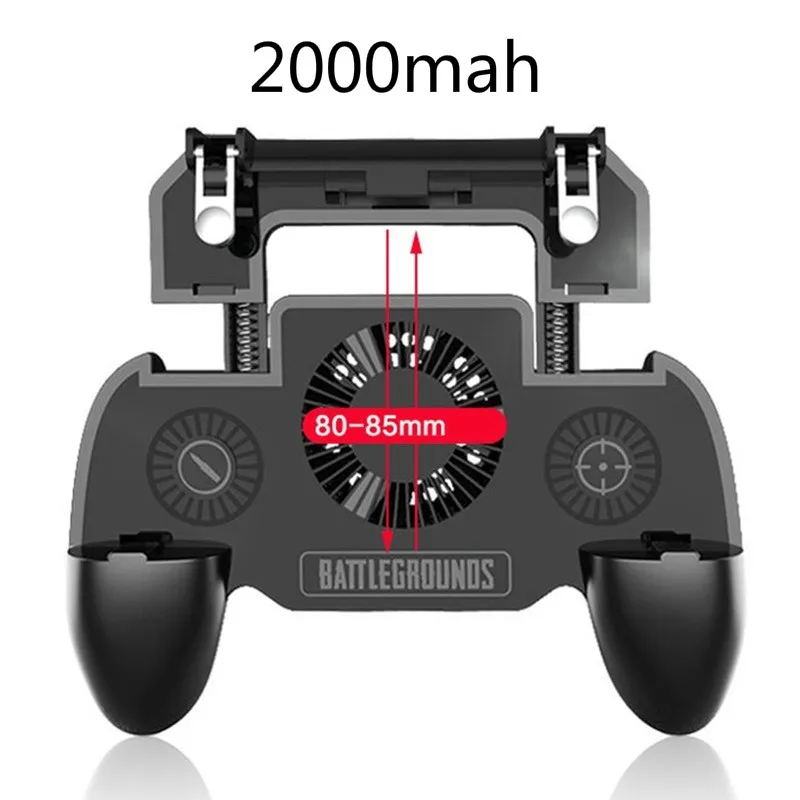 2000mah SR Pubg мобильный контроллер геймпад и держатель для телефона кулер вентилятор пубг телефон триггер L1R1 шутер джойстик 2000 мАч power Bank - Цвет: 2000mah