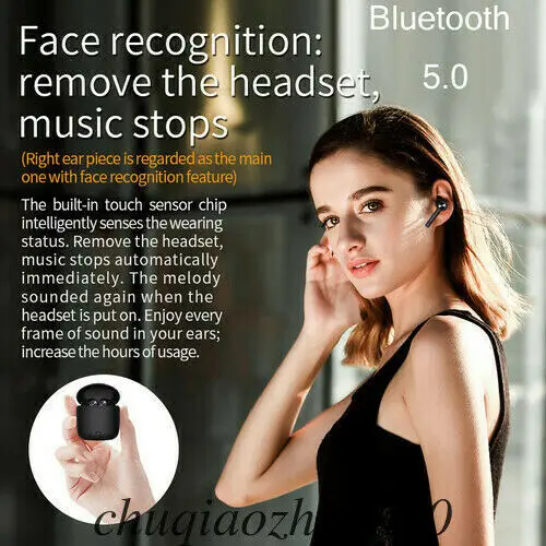 Мини беспроводные Bluetooth наушники-вкладыши Близнецы спортивные стереогарнитура водонепроницаемый костной проводимости Универсальный