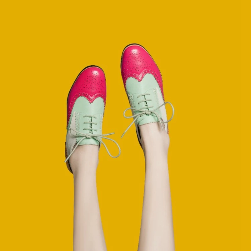 Туфли оксфорды женские из натуральной кожи натуральная кожа плоская подошва