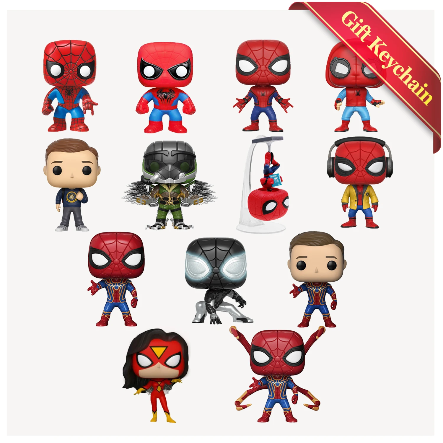 

FUNKO POP Marvel Iron Spider Man Action Figure Anime Vinyl Dolls Model Toys Avengers Petter Parker Vulture Gifts for Children