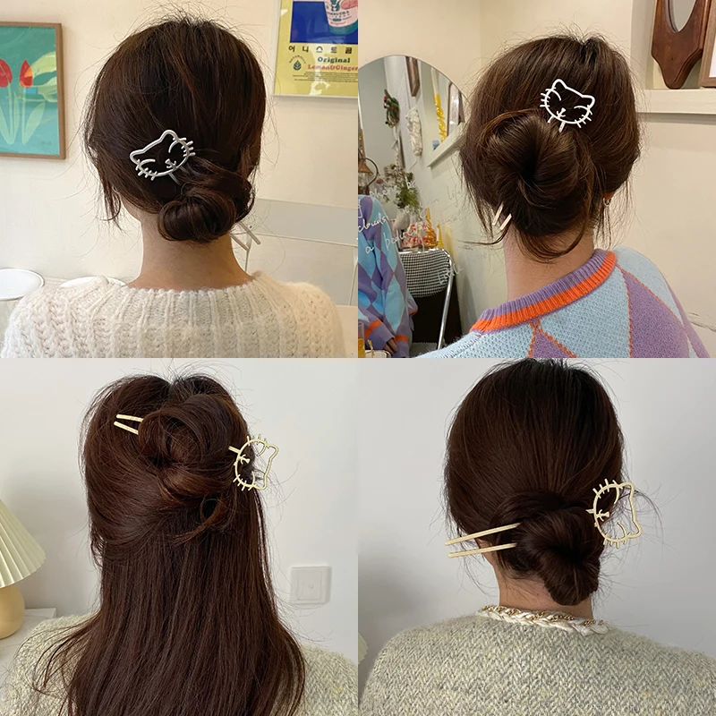 

Hair Sticks Women Barrettes Metal Hair Claws Hair Clip Hairpin Ponytail Clip Fashion Hair Accessories Girls Ornaments New 2021