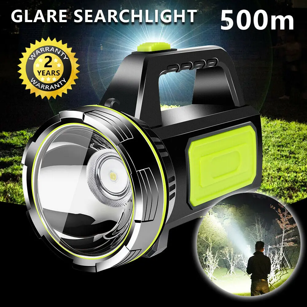 

WAKYME 500M 6000mAh Camping Lantern Spotlight Waterproof Flashlight Searchlight USB Rechargeable Work Light Portable Torch