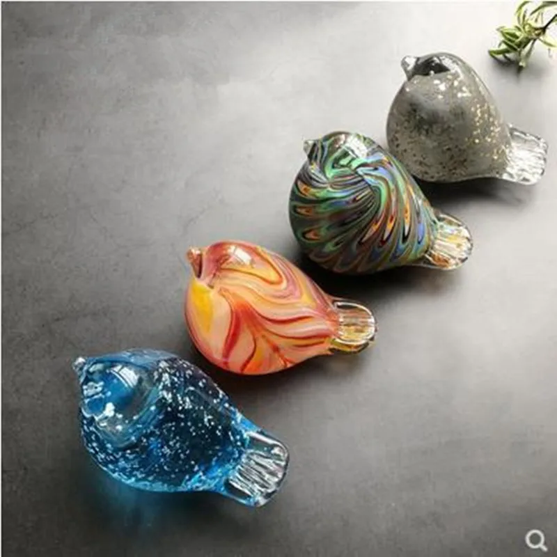 2020 креативные милые стеклянные птицы красивые животные настольная мебель для