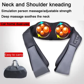 

Electrical Heating Shiatsu Kneading Neck Massage Shawl Back Shoulder Waist Relaxation Vertebra Massage Tool Heal Care Instrument