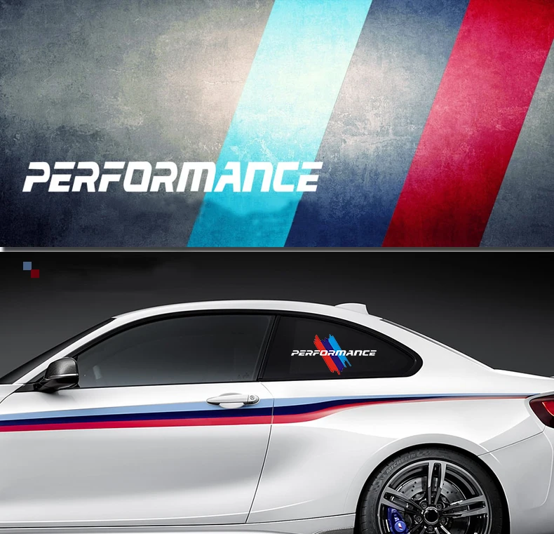 

For BMW Car Stickers Windows Reflective Stickers E36 E39 E46 E60 E61 E64 E70 E71 E85 E87 E90 E83 F10 F20 M Power Performance