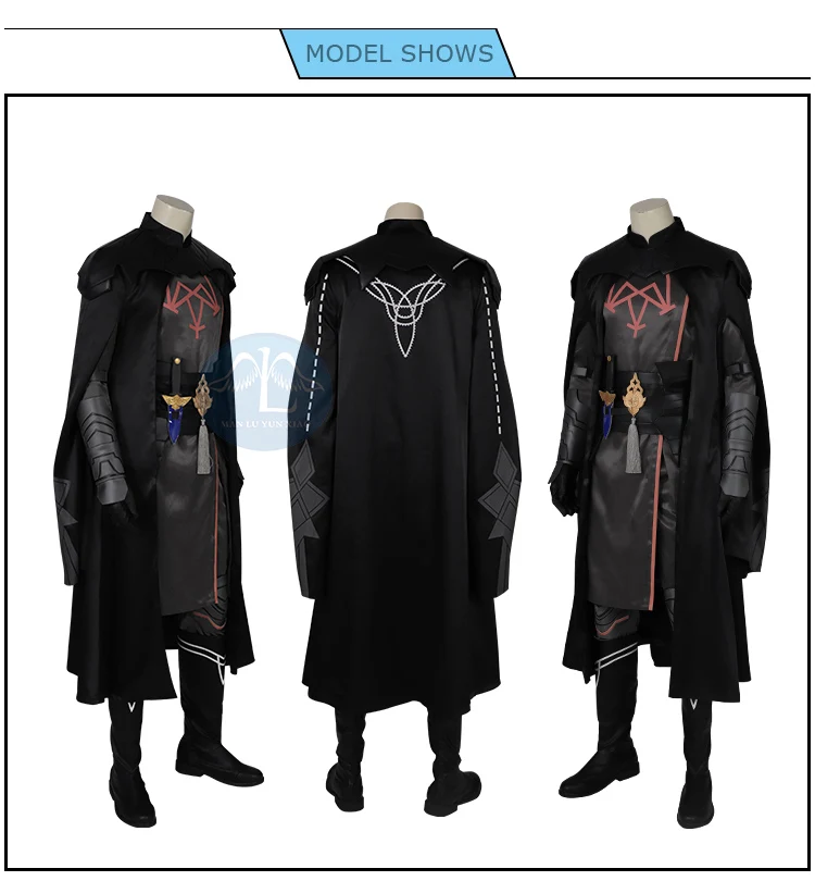 Manluyunxiao Byleth Косплей костюмы на Хэллоуин для мужчин Взрослый огонь эмблема три дома мужской герой наряд мужской плащ полный комплект