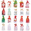 5pcs Merry Christmas Candy Bag Drawstring Gift Bags Christmas Decorations For Home New Year Xmas Party Favor Food Cookies Pouch ► Photo 1/6