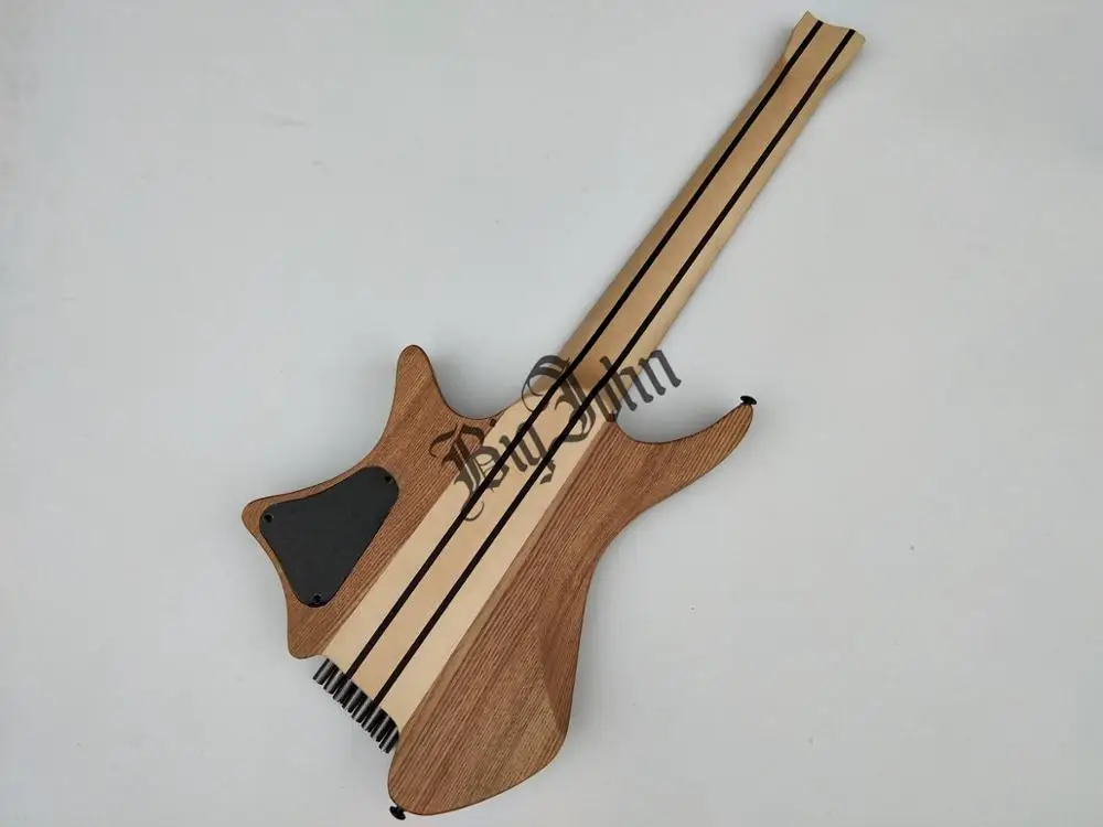 Новый вентилятор Fretted 8 струн безголовая электрогитара, Elm Body & Neck клен гриф BJ-206 Новый вентилятор Fretted 8 струн безголовая электрогитара, Elm Body & Neck клен гриф BJ-206