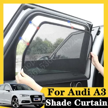 

For Audi A3 2012-2020 Sportback 45 TFSI S line 7Pcs card type magnetic car curtain sun shade car window shade car styling