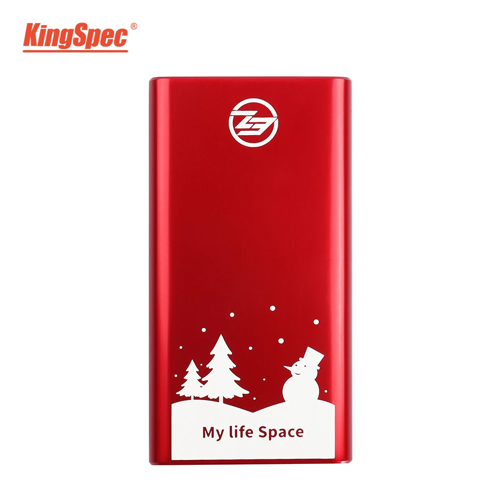 KingSpec внешний SSD 250gb Портативный SSD 500gb жесткий диск 120gb hdd 1 ТБ SSD USB3.1 type-c твердотельный диск hd USB3.0 для ноутбука - Цвет: Christmas