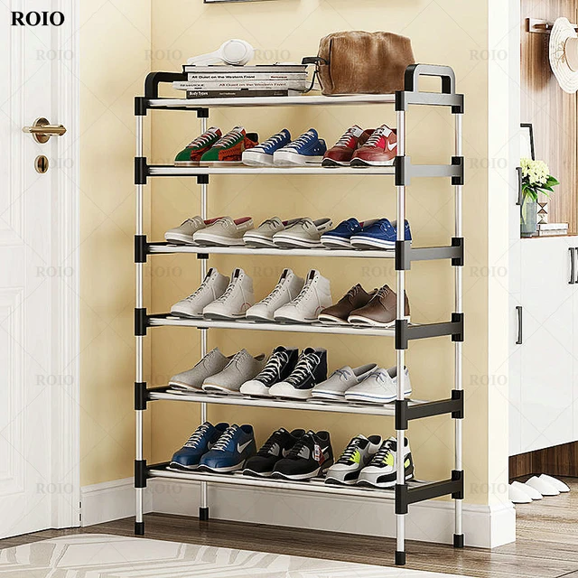 Simple Vetical Shoe Rack Spray Paint DIY Metal Boot Shoes Organizer  Space-saving Stand Holder Stable Easy Assembled Shoe Cabinet - AliExpress