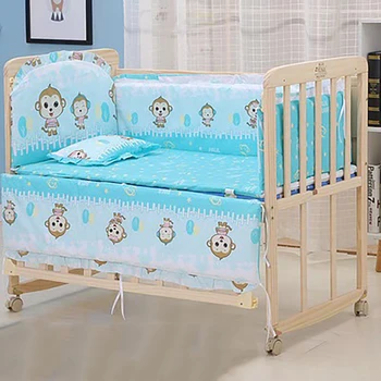 

Baby Bed Bumper Cot Protector Baby Room Decor For Head Protector Cushion Cotton Crib Baby Room Decor
