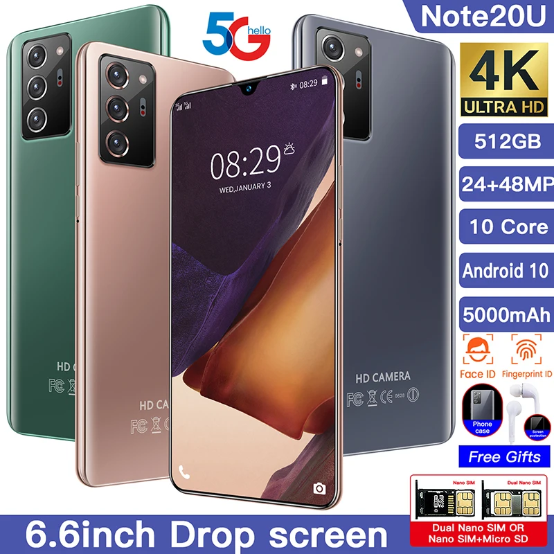 Global Version Galay Note20U Smartphone 12GB 512GB