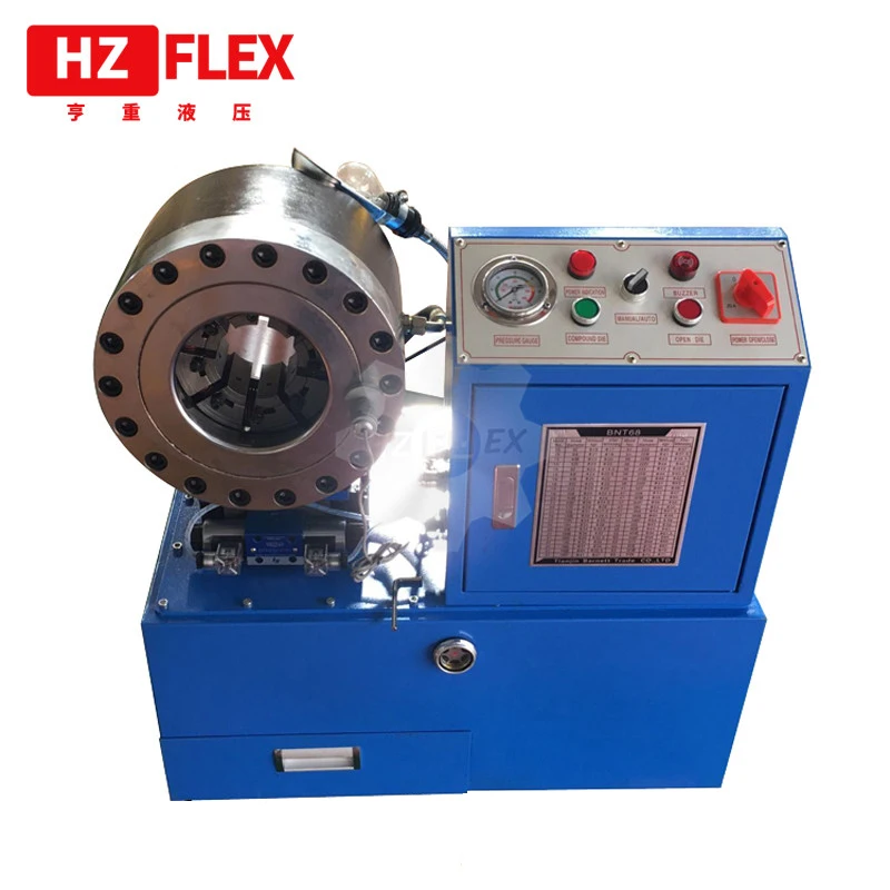 

semi-auto Hydraulic Hose Crimping Machine with 10 sets dies 1/4" to 2" 4SH/SP HZ-T68 hydraulic hose presses 560T 110V/220V /380V