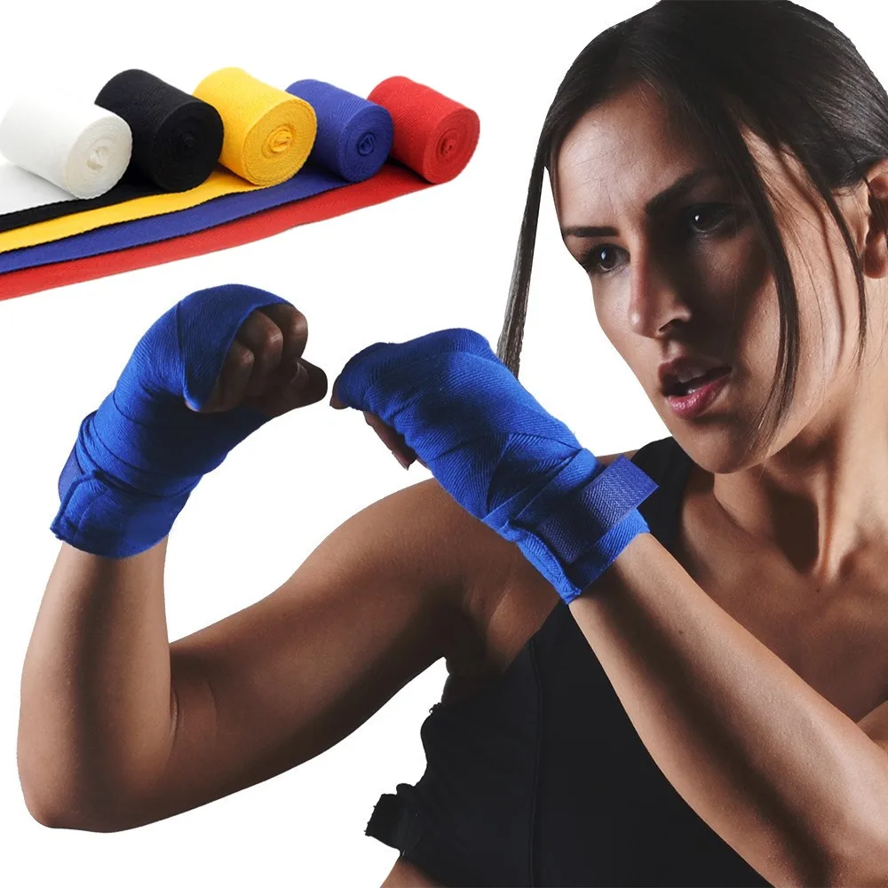 Boxing Gloves Cotton Bandage Fighting Sanda Strap Hand Wraps HandwrapDEHF 