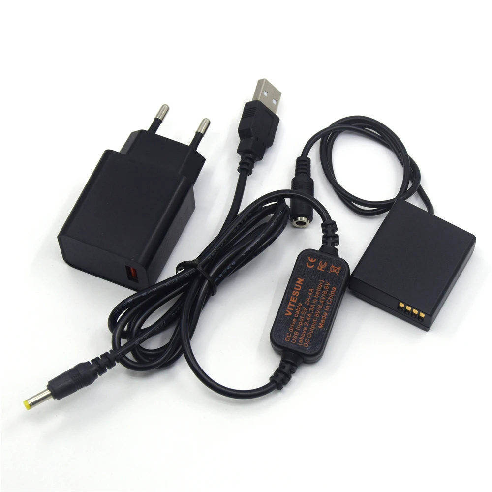 Флуоресцентный аккумулятор DMW DCC11 BLG10 BLE9 + кабель внешнего аккумулятора для