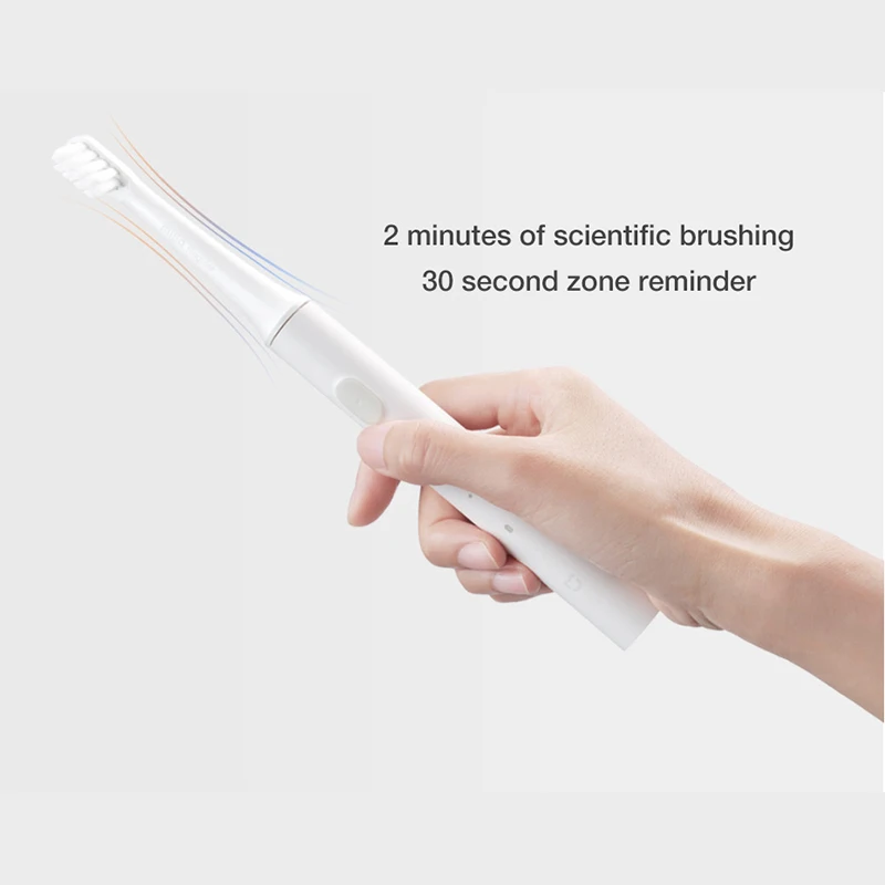 Настоящая Xiaomi T100 звуковая электрическая зубная щетка для взрослых IPX7 ультра звуковая автоматическая зубная щетка USB перезаряжаемая зубная щетка