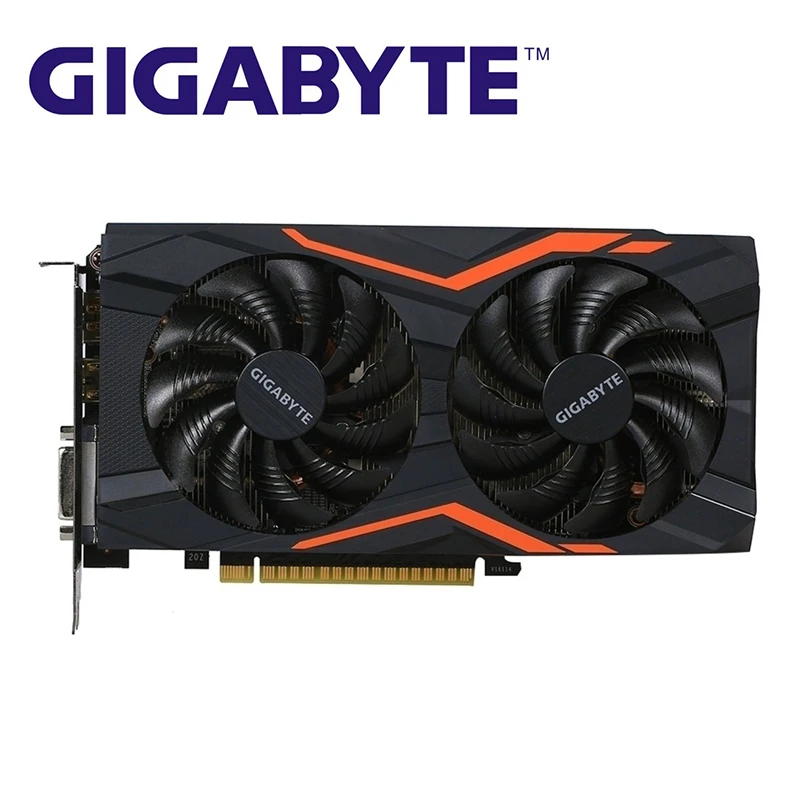 Видеокарты GIGABYTE GTX 1050Ti G1 Gaming 4 Гб видеокарта GPU 128 бит GTX1050Ti видеокарта для карт nVIDIA Geforce GTX 1050 Hdmi VGA