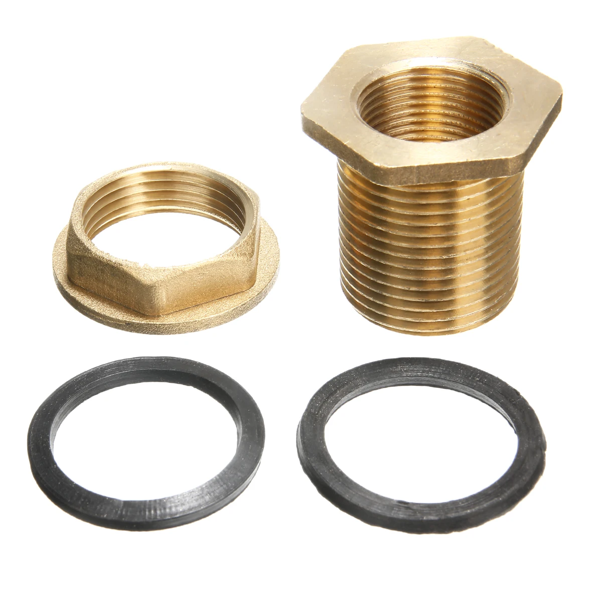 Mayitr 1/2" Female 3/4" Male Soild Brass Water Tank Tap Hose Adapter Water Connectors Garden Tools