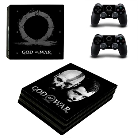 Наклейки God Of War для PS4 Pro Playstation 4 Pro консоль+ 2 контроллера геймпад виниловые наклейки игровые аксессуары - Цвет: YSP4P-2136