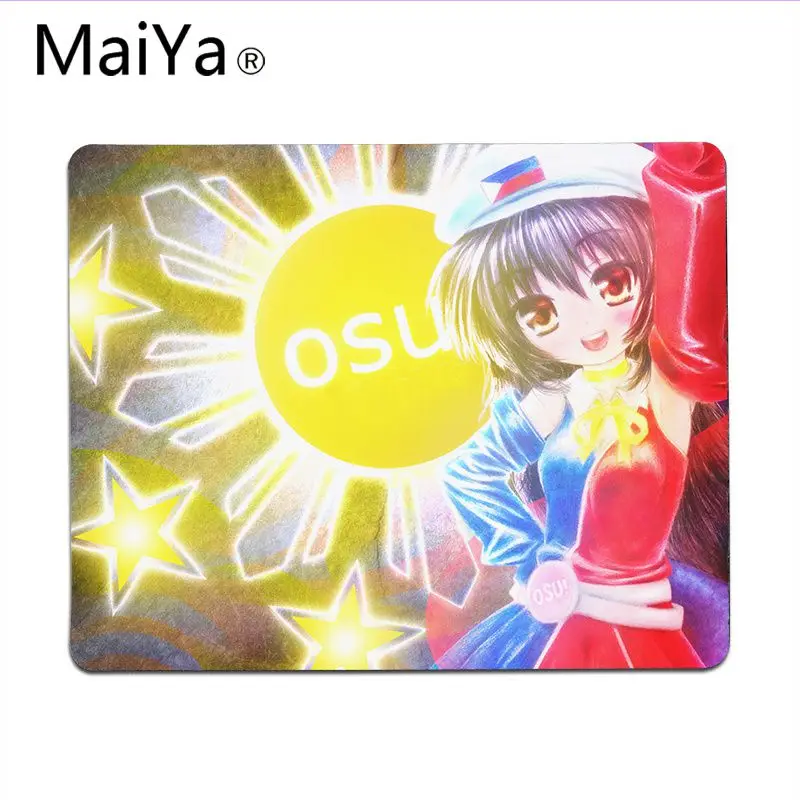 Maiya высококачественные музыкальные игры OSU! Силиконовый большой/маленький коврик для мышки игра большой коврик для мыши клавиатуры коврик - Цвет: Lock Edge25x29cm