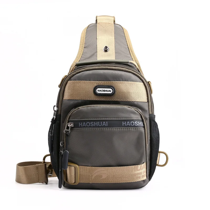ArmyGreen Chest Bag Нейлоновые нагрудные сумки для мужчин и женщин Новая модная сумка на плечо Мужская Высококачественная водонепроницаемая сумка через плечо многофункциональная сумка - Цвет: ArmyGreen Chest Bag
