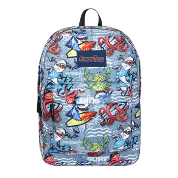 

Travel Backpack Woman Backpack School Bags Shark Pattern Internal Frame Animal Prints Polyester Zipper Computer Bag 2020 Hot