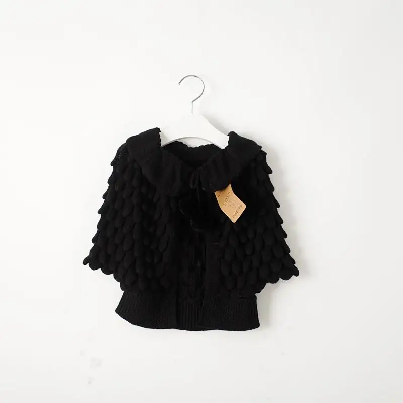 

Girl Cardigan Knitting Wool Bat Sleeve Pineapple Sweater Kids Coat Spring Autumn Baby Clothes 2-6Y