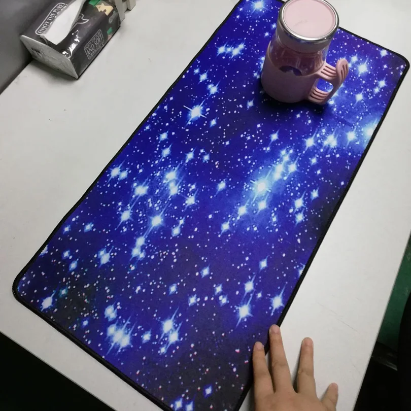  DIY Large Gaming Mouse Pad Starry Sky Mouse Keyboard Desk Mat PC Computer Laptop Game Mousepad Rug 