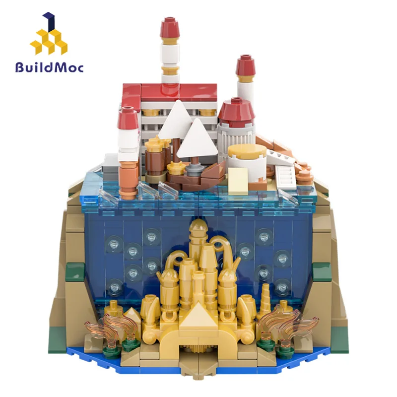 BuildMoc друзья для девочки маленькая Русалочка Принцесса замок строительные блоки