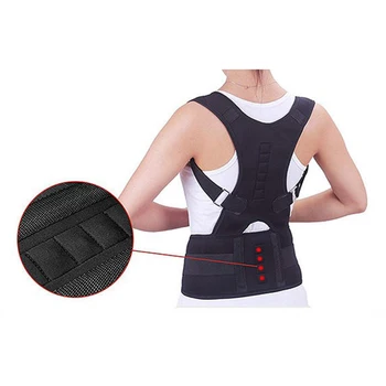

Men Women Adjustable Back Posture Corrector Magnetic Clavicle Spine Back Shoulder Lumbar Brace Support Belt Posture Correction