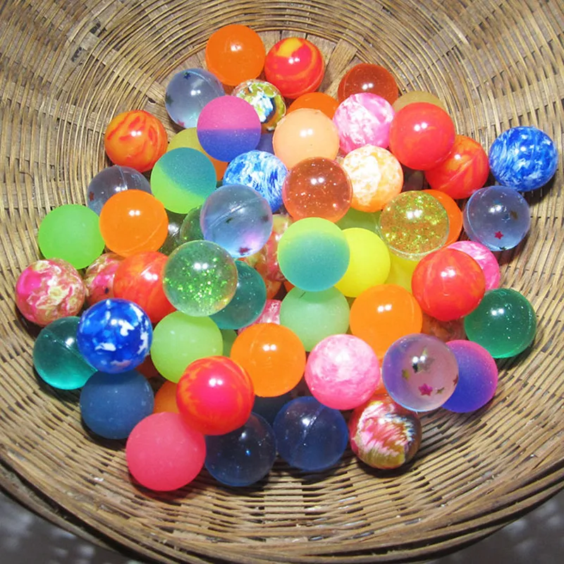 10 шт. забавные Игрушечные Мячи смешанный упругий шар твердый плавающий прыгающий ребенок эластичный резиновый мяч пинбол упругие игрушки 25 мм/30 мм ZXH