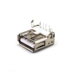 10Pcs USB Type A 4PIN Standard Port Female Solder Jacks Connector PCB Socket USB-AF type