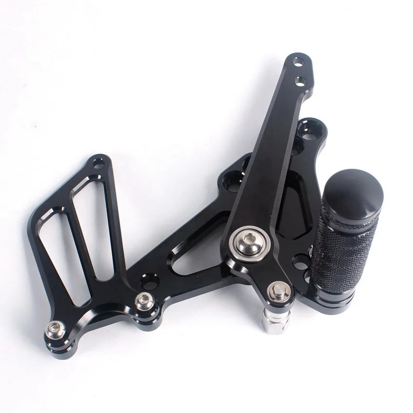 CNC Алюминий для Suzuki GSXR1000 2009 2010 K9 Регулируемый педали блок подставка для ног черный