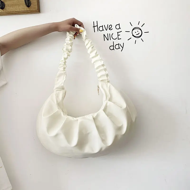 

Women's bags Female bag Cloud bag women's wrinkle bag single shoulder bag handbag messenger bags ladies hand bags