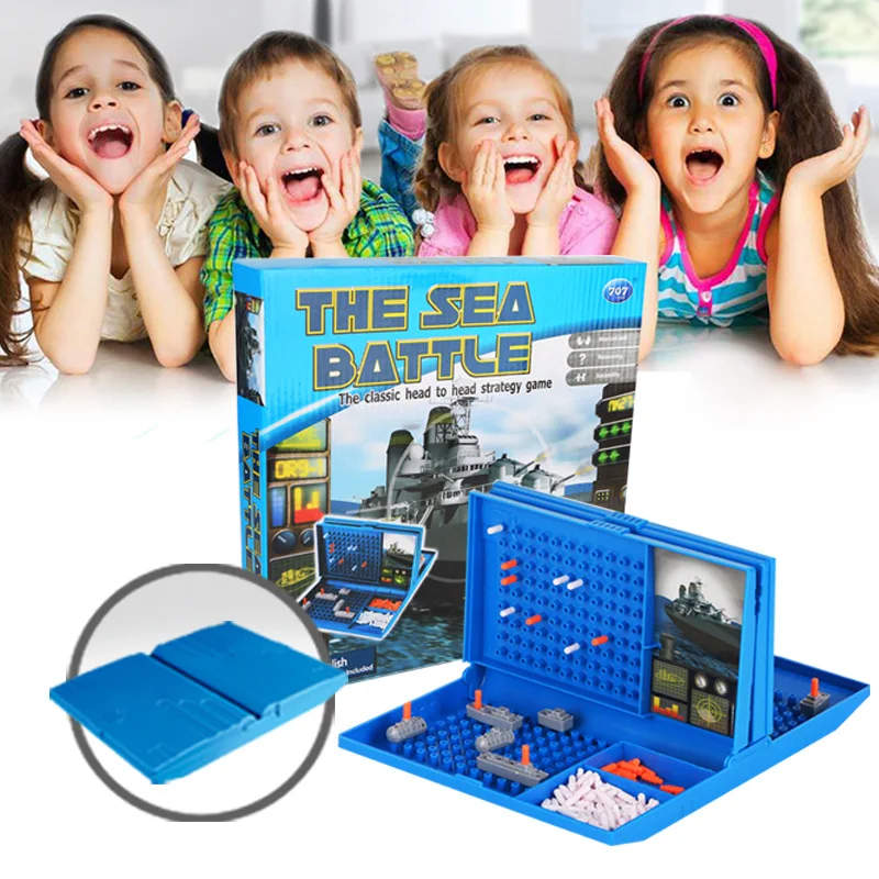 

Fun Sea Ship Duel Strategy Game Naval Warships Chinese Chequers Building Blocks Fight Inserted Intelligence Interactive Table Ga