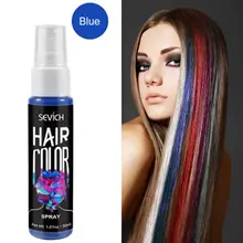 Одноразовые Волосы цветной спрей краска для волос на Хэллоуин маскарад 30 мл