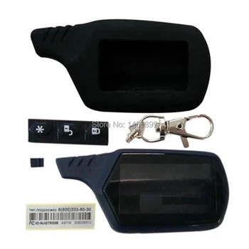 

A91 Keychain Body Case + Silicone Cover For Car Alarm LCD Remote Control Key Starline A91 A61 B9 B6 B91 B61 V7 KGB FX-5 FX-3 FX5